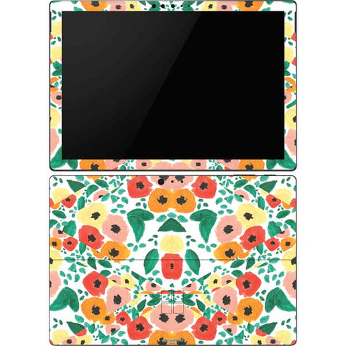 Bouffants and Broken Hearts Geometric Flowers Surface Pro 6 Skin
