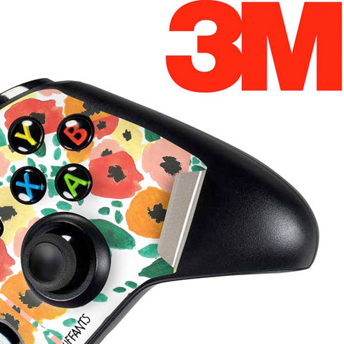 Bouffants and Broken Hearts Geometric Flowers Xbox One Controller Skin