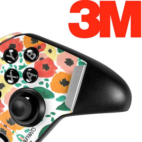 Bouffants and Broken Hearts Geometric Flowers Xbox One Elite Controller Skin