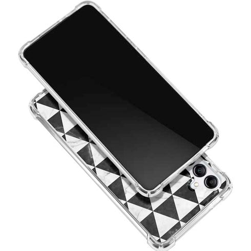 Geometric Marble Gabb Phone 4 Clear Case