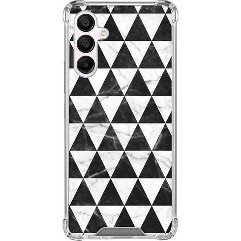 Geometric Marble Galaxy A16 5G Clear Case