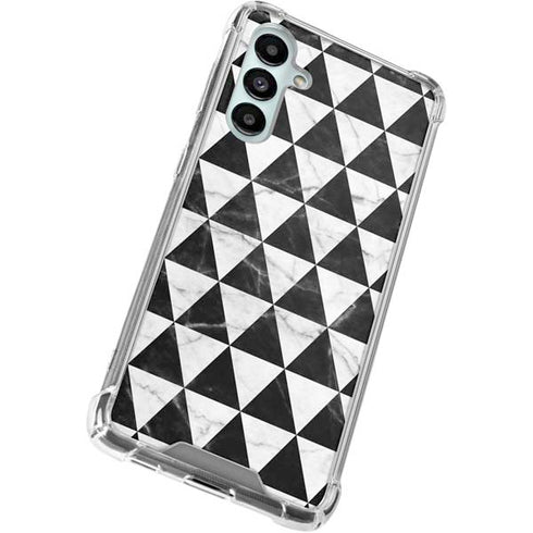 Geometric Marble Galaxy A16 5G Clear Case