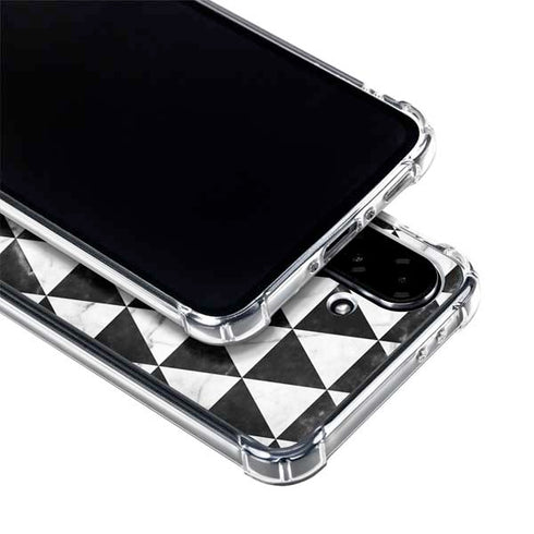 Geometric Marble Galaxy A36 5G Clear Case