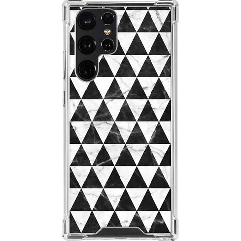Geometric Marble Galaxy S23 Ultra Clear Case
