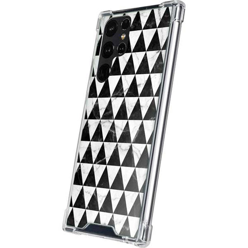 Geometric Marble Galaxy S23 Ultra Clear Case