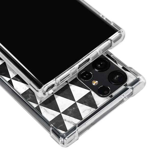 Geometric Marble Galaxy S23 Ultra Clear Case
