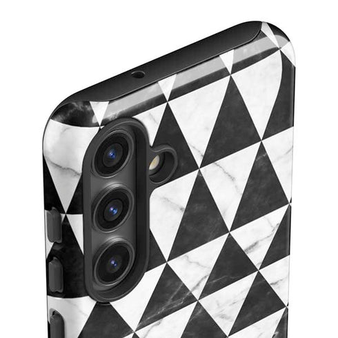 Geometric Marble Galaxy S25 Impact Case