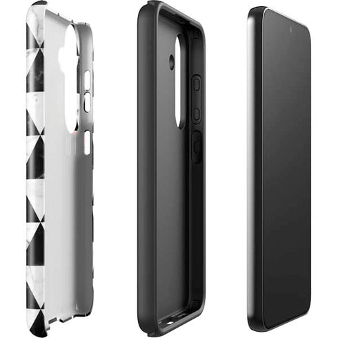 Geometric Marble Galaxy S25 Impact Case
