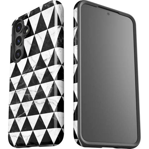 Geometric Marble Galaxy S25 Impact Case