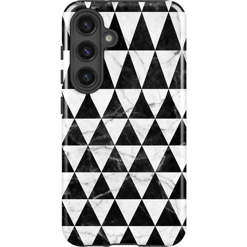 Geometric Marble Galaxy S25 Plus Impact Case