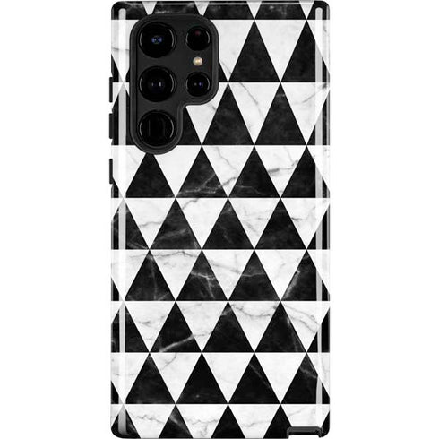 Geometric Marble Galaxy S25 Ultra Impact Case