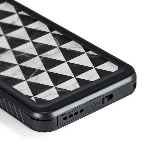 Geometric Marble Galaxy S24 Waterproof Case