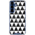 Geometric Marble Galaxy S25 Clear Case