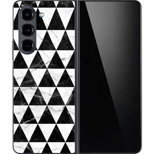 Geometric Marble Galaxy Z Fold5 5G Skin