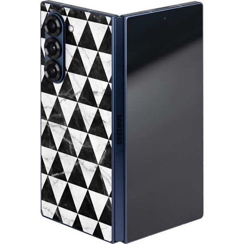Geometric Marble Galaxy Z Fold6 Skin
