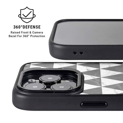 Geometric Marble iPhone 13 Pro Kickstand Case