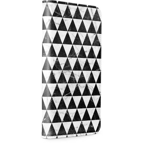 Geometric Marble iPhone 15 Plus Folio Case