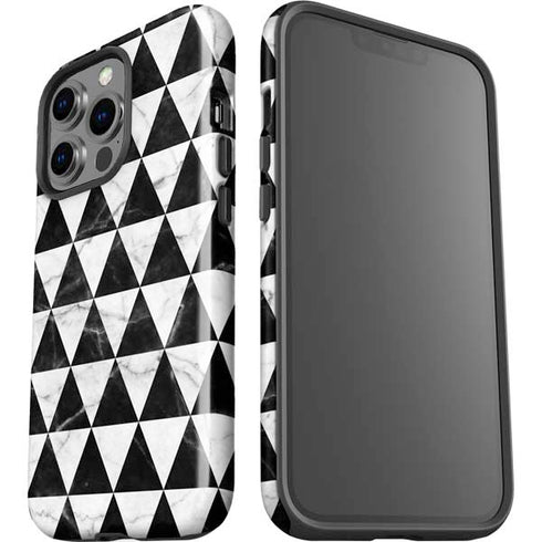 Geometric Marble iPhone 15 Pro Impact Case