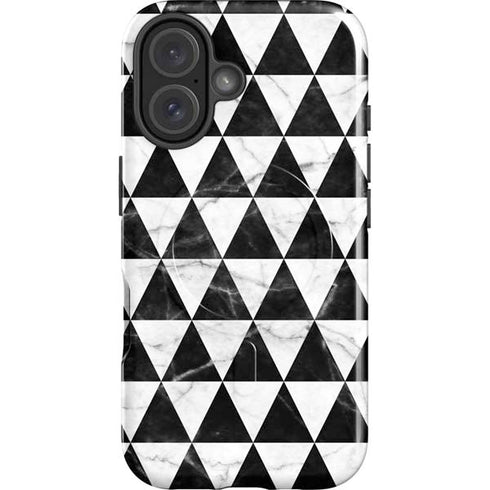 Geometric Marble iPhone 16 Magsafe Impact Case