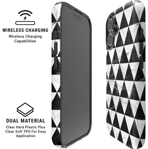 Geometric Marble iPhone 16 Magsafe Impact Case