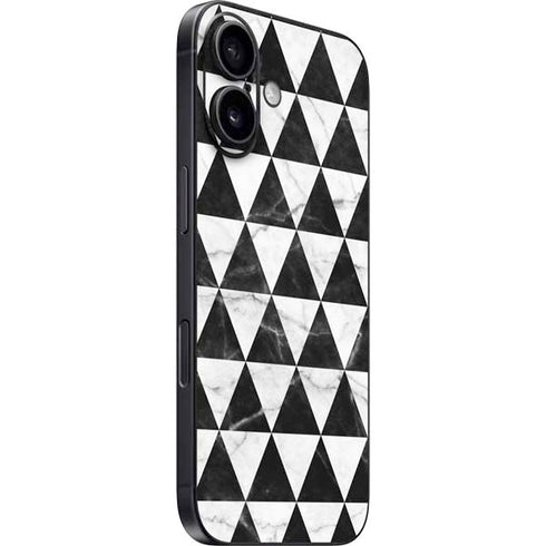 Geometric Marble iPhone 16 Plus Skin