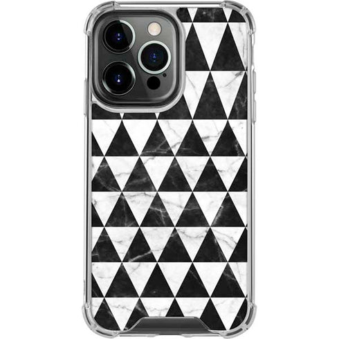 Geometric Marble iPhone 16 Pro Clear Case