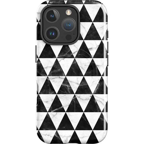 Geometric Marble iPhone 16 Pro Magsafe Impact Case