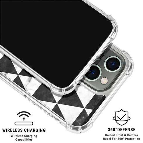 Geometric Marble iPhone 16 Pro Max Clear Case