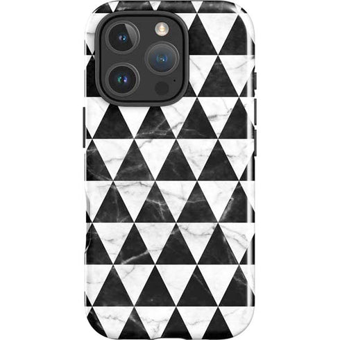 Geometric Marble iPhone 16 Pro Max Impact Case