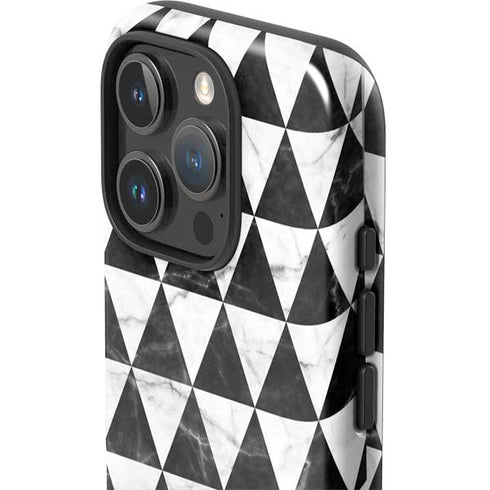 Geometric Marble iPhone 16 Pro Max Impact Case