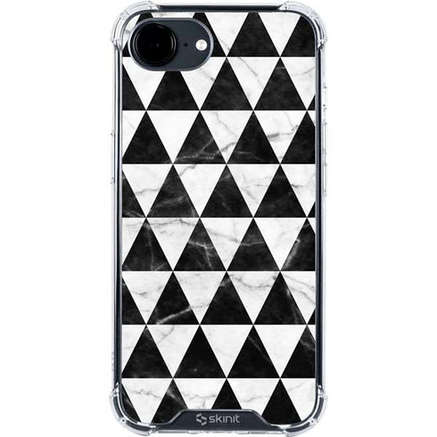 Geometric Marble iPhone 16e Clear Case
