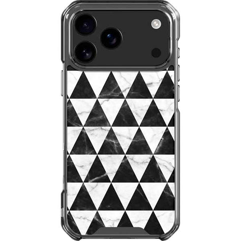 Geometric Marble iPhone 18 Pro Max Clear Case