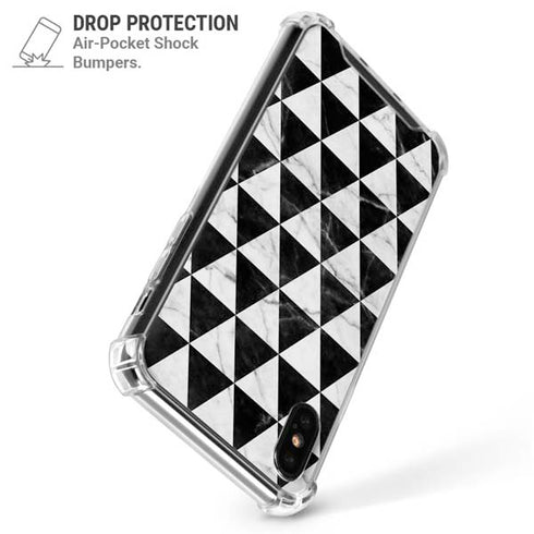 Geometric Marble iPhone X/XS Clear Case