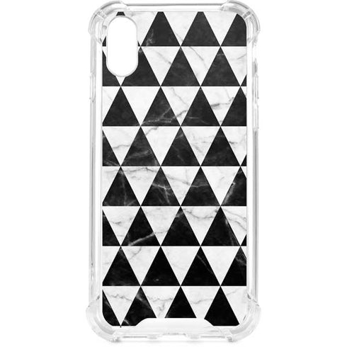 Geometric Marble iPhone XS Clear Case