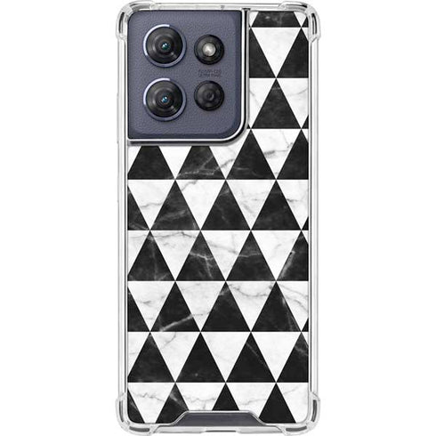 Geometric Marble Moto G 5G (2025) Clear Case