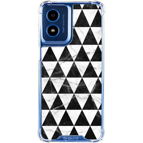 Geometric Marble Moto G 5G (2024) Clear Case
