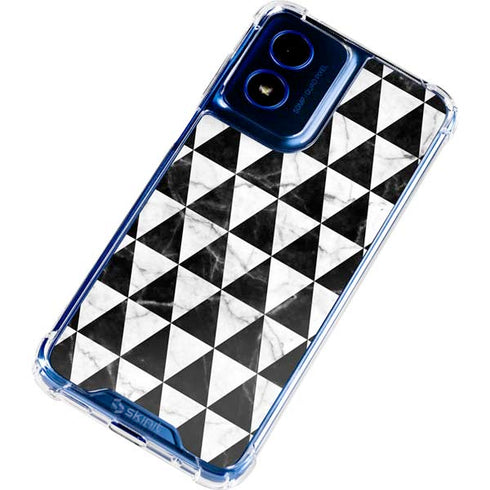 Geometric Marble Moto G 5G (2024) Clear Case