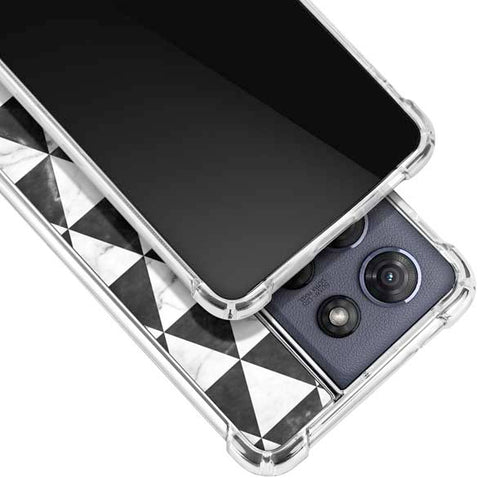 Geometric Marble Moto G Play 5G (2025) Clear Case
