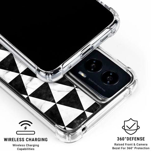 Geometric Marble Moto G Power 5G (2024) Clear Case