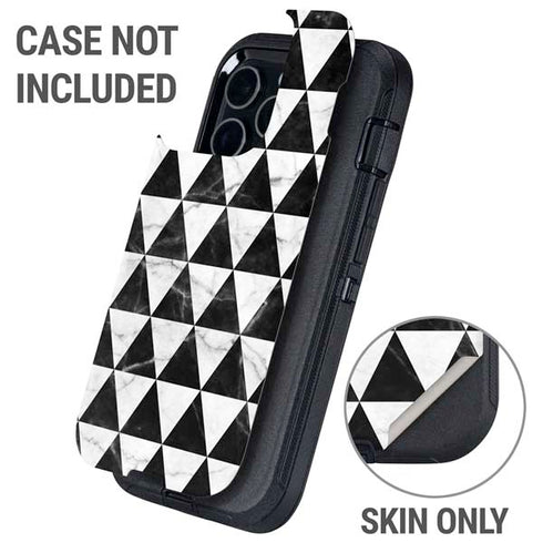 Geometric Marble Otterbox Defender iPhone Skin