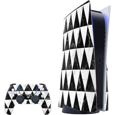 Geometric Marble PlayStation PS5 Skins