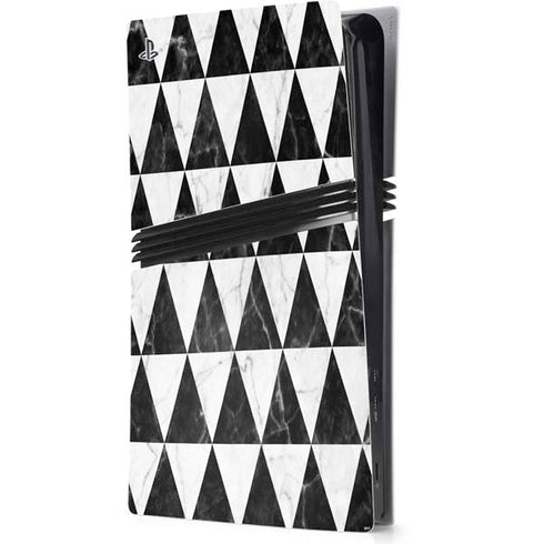 Geometric Marble PS5 Pro Console Skin