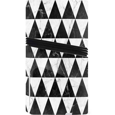 Geometric Marble PS5 Pro Disk Console Skin