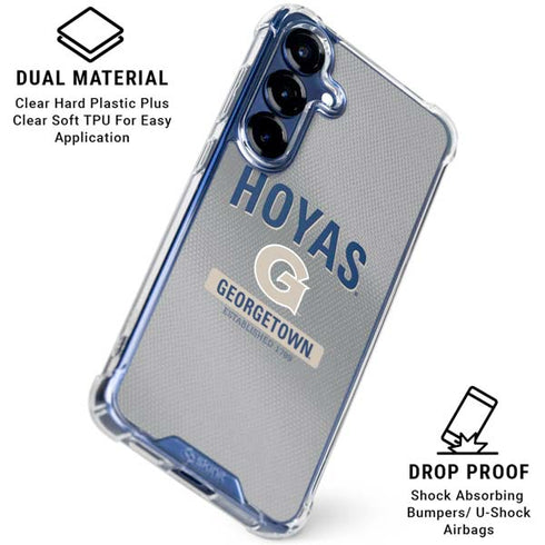 Georgetown University Established 1789 Galaxy S25 Plus Clear Case