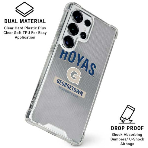 Georgetown University Established 1789 Galaxy S26 Ultra Clear Case