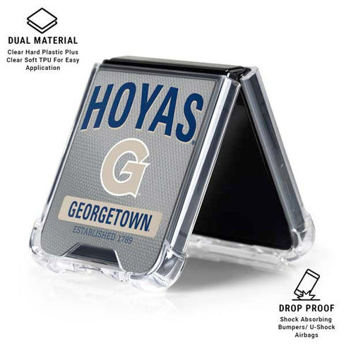 Georgetown University Established 1789 Galaxy Z Flip6 Clear Case