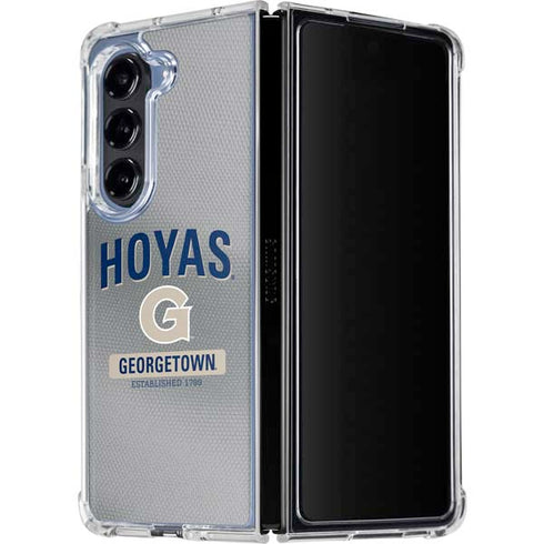 Georgetown University Established 1789 Galaxy Z Fold5 5G Clear Case