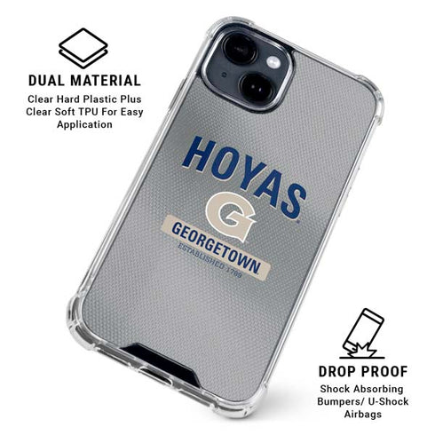 Georgetown University Established 1789 iPhone 15 Clear Case