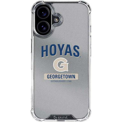 Georgetown University Established 1789 iPhone 16 Clear Case