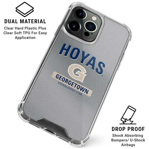 Georgetown University Established 1789 iPhone 16 Pro Clear Case